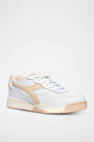 Baskets en cuir Winner - Blanc et rose - Diadora