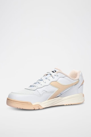 Baskets en cuir Winner - Blanc et rose - Diadora