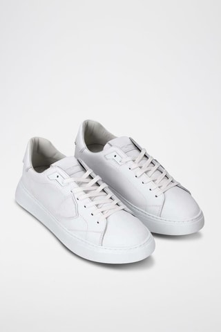 Baskets en cuir - Blanc - Philippe Model
