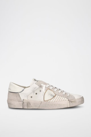 Baskets - Blanc et gris - Philippe Model