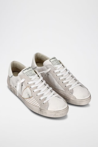 Baskets - Blanc et gris - Philippe Model