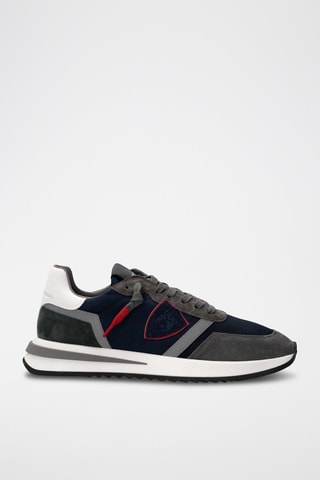 Baskets en cuir - Noir et gris - Philippe Model