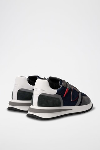 Baskets en cuir - Noir et gris - Philippe Model