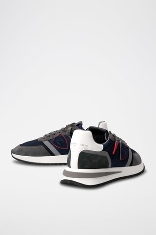 Baskets en cuir - Noir et gris - Philippe Model