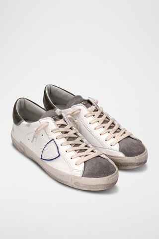 Baskets - Blanc et gris - Philippe Model