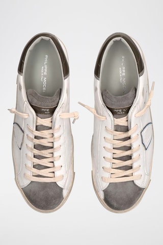 Baskets - Blanc et gris - Philippe Model