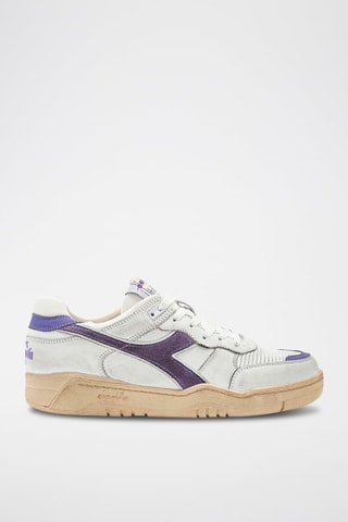 Baskets en cuir B.560 - Violet et blanc - Diadora