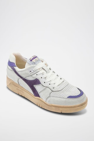 Baskets en cuir B.560 - Violet et blanc - Diadora