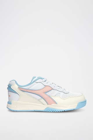 Baskets en cuir Winner - Blanc et rose - Diadora