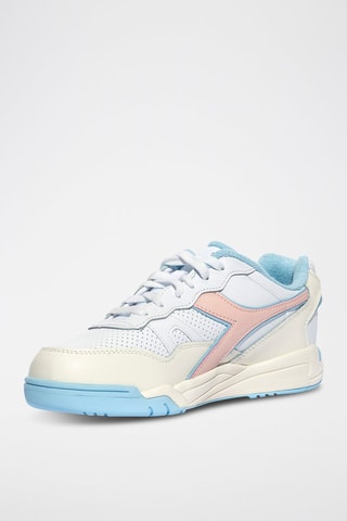 Baskets en cuir Winner - Blanc et rose - Diadora