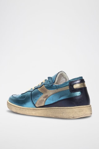 Baskets en cuir Row Cut Metallic - Bleu - Diadora