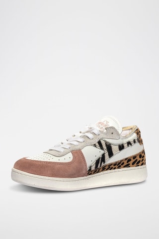 Baskets en cuir Row Cut Savannah WN - Rose et beige - Diadora