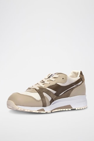 Baskets en cuir N9000 2030 - Blanc et marron - Diadora