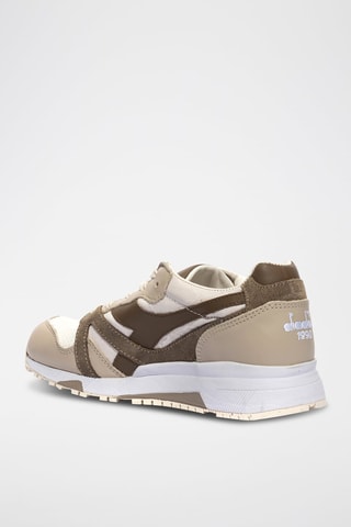 Baskets en cuir N9000 2030 - Blanc et marron - Diadora