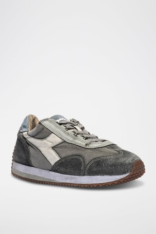 Baskets en cuir Equipe - Gris et beige - Diadora