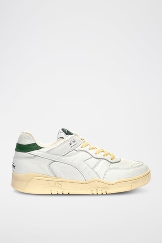Baskets en cuir B.560 Cork - Blanc et vert - Diadora