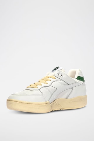 Baskets en cuir B.560 Cork - Blanc et vert - Diadora
