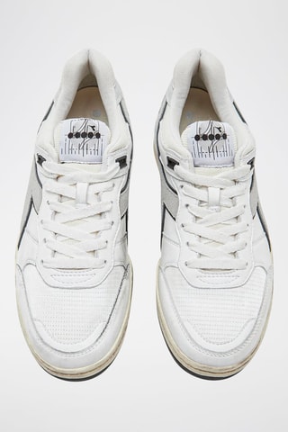 Baskets en cuir B.560 - Gris et blanc - Diadora