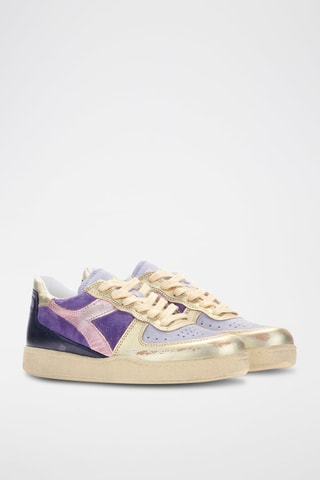 Baskets en cuir Used WN - Violet et doré - Diadora