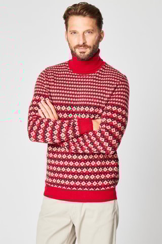 Pull en laine et cachemire - Rouge - Harmont & Blaine