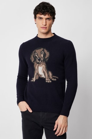 Pull en laine - Bleu - Harmont & Blaine