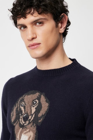 Pull en laine - Bleu - Harmont & Blaine