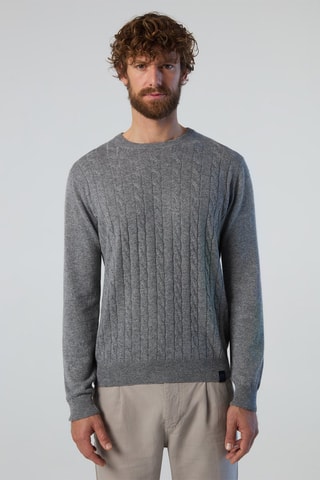 Pull en laine et cachemire - Gris chiné - North Sails