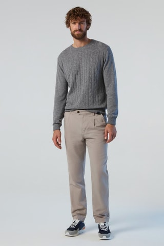 Pull en laine et cachemire - Gris chiné - North Sails