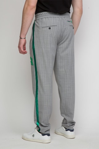 Pantalon en laine vierge Kark - Gris et blanc - Richmond