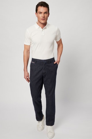 Pantalon droit - Bleu marine - Harmont & Blaine