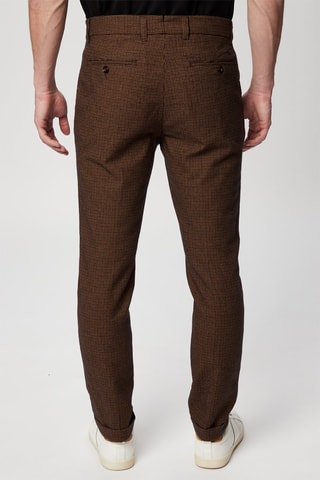 Pantalon droit en laine - Marron - Harmont & Blaine