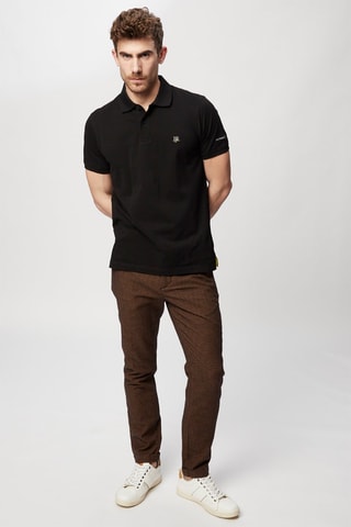 Pantalon droit en laine - Marron - Harmont & Blaine
