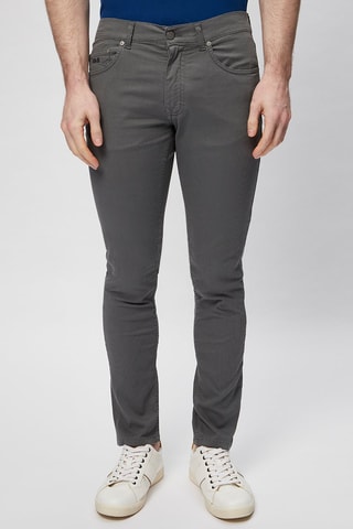 Pantalon droit en velours - Gris - Harmont & Blaine