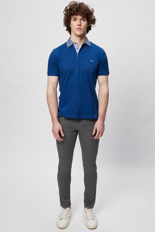 Pantalon droit en velours - Gris - Harmont & Blaine
