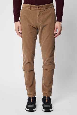 Chino slim en velours - Marron - Harmont & Blaine