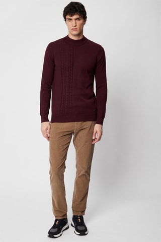 Chino slim en velours - Marron - Harmont & Blaine