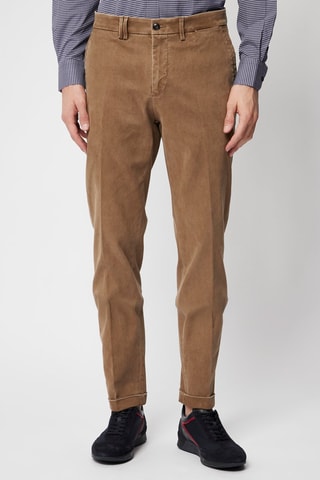Chino slim en velours - Marron - Harmont & Blaine