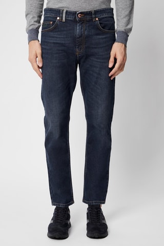 Jean droit 7/8 - Bleu foncé - Harmont & Blaine