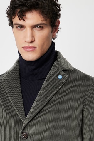 Manteau en velours - Vert foncé - Harmont & Blaine
