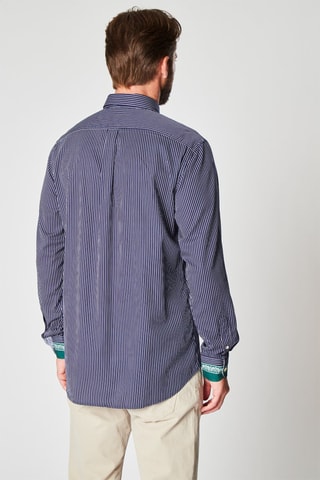 Chemise rayée - Bleu marine et blanc - Harmont & Blaine