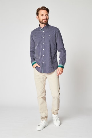 Chemise rayée - Bleu marine et blanc - Harmont & Blaine