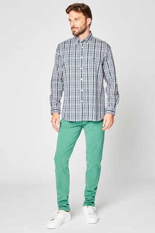 Chemise à carreaux - Indigo et vert foncé - Harmont & Blaine