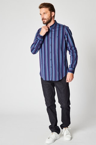 Chemise rayée - Bleu - Harmont & Blaine