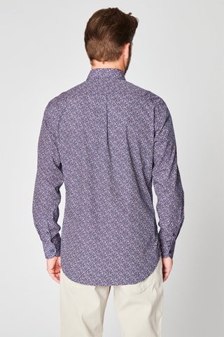 Chemise fleurie - Bleu marine - Harmont & Blaine