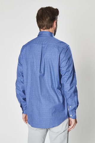 Chemise à carreaux - Bleu - Harmont & Blaine