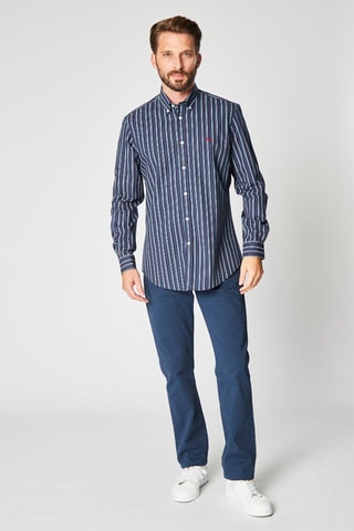 Chemise rayée - Bleu marine - Harmont & Blaine