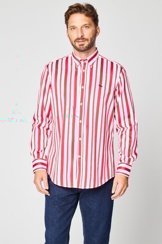 Chemise rayée - Rouge et blanc - Harmont & Blaine
