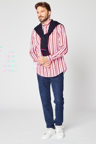 Chemise rayée - Rouge et blanc - Harmont & Blaine