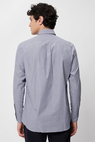 Chemise regular - Blanc et bleu - Harmont & Blaine Jeans