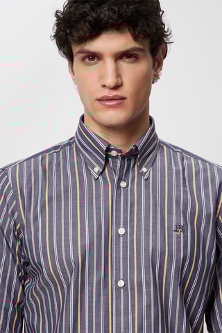 Chemise regular - Bleu et beige - Harmont & Blaine Jeans